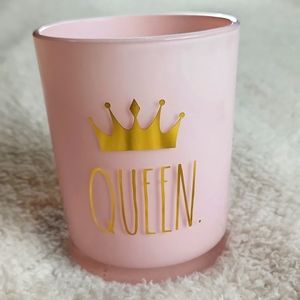 RAE DUNN "QUEEN" candle holder. So cute!